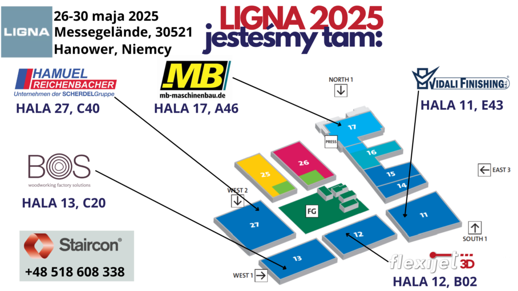 Targi Ligna 2025 Mapa